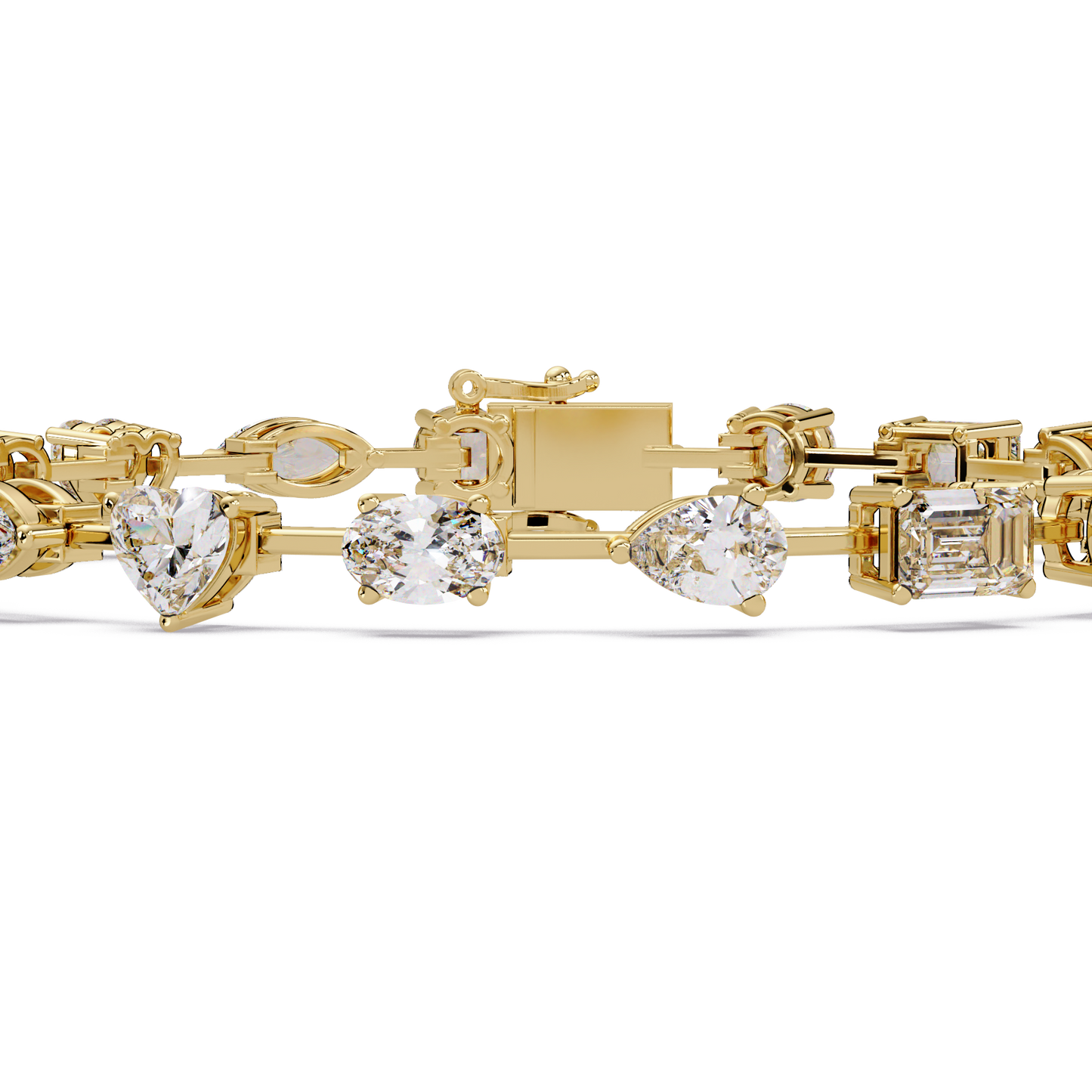 Multi Shape Lab Grown Diamond Tennis Bracelet - HIGHCARAT DIAMONDS