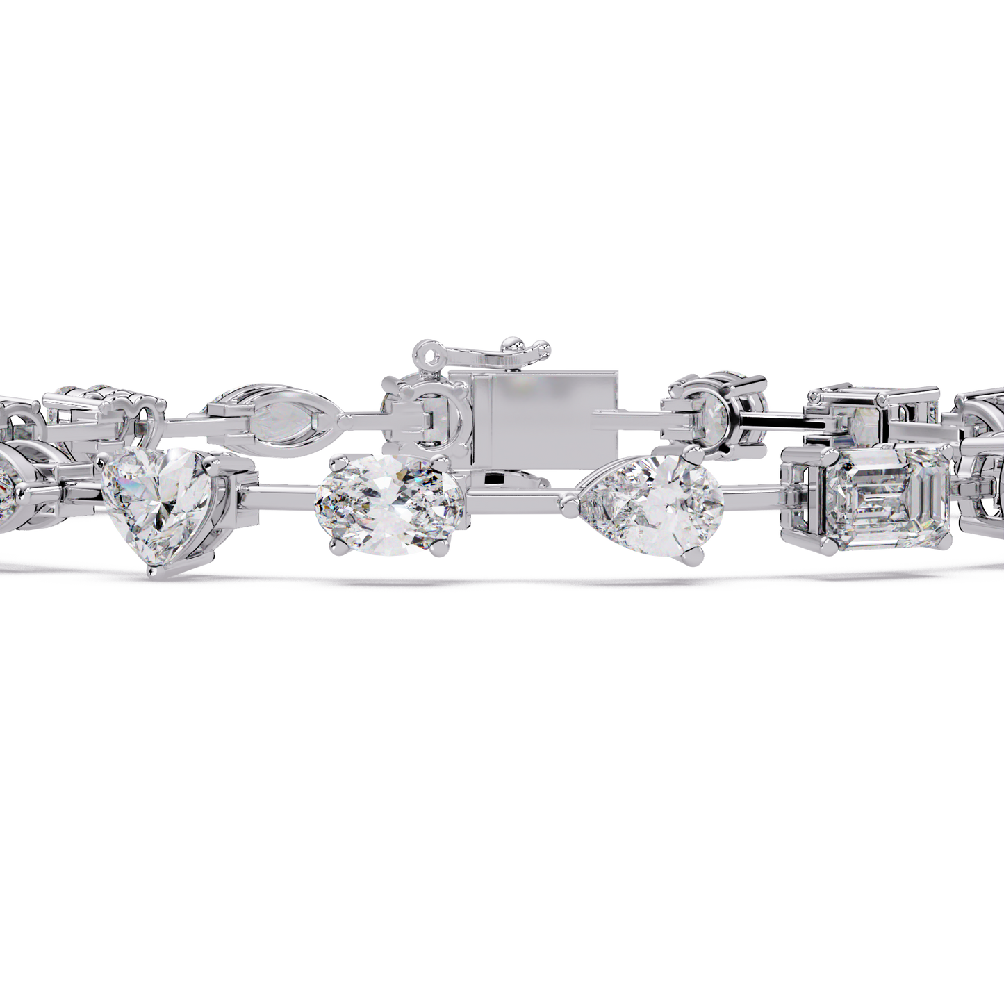 Multi Shape Lab Grown Diamond Tennis Bracelet - HIGHCARAT DIAMONDS