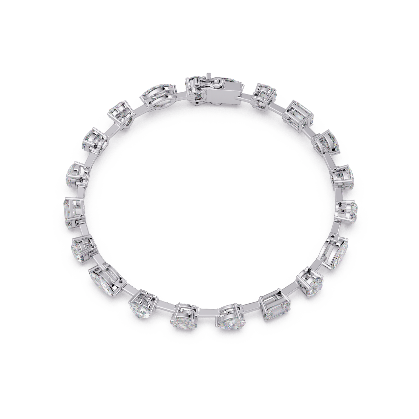 Multi Shape Lab Grown Diamond Tennis Bracelet - HIGHCARAT DIAMONDS