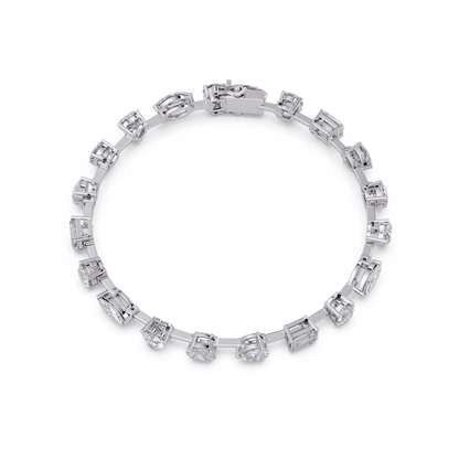 Multi Shape Lab Grown Diamond Tennis Bracelet - HIGHCARAT DIAMONDS