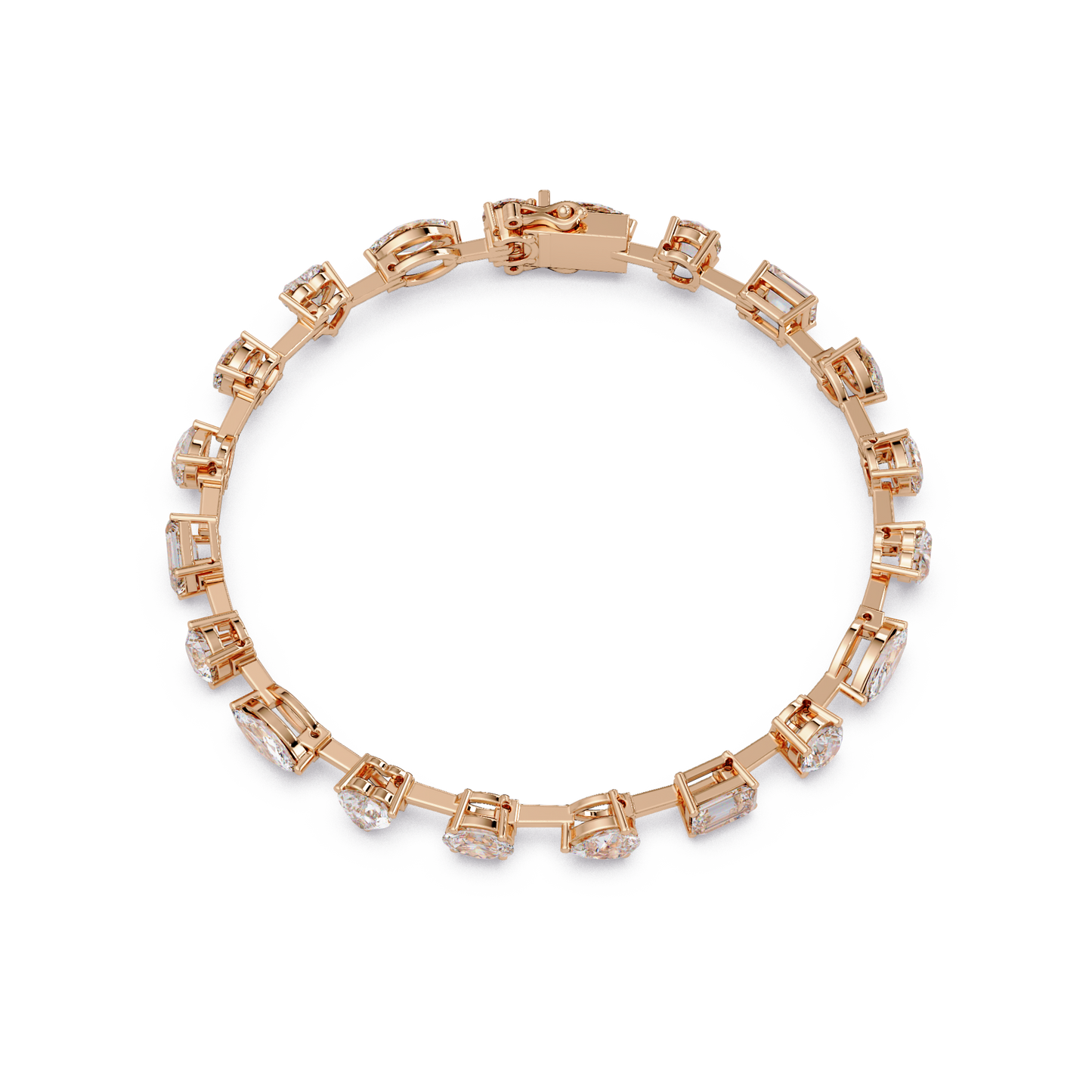 Multi Shape Lab Grown Diamond Tennis Bracelet - HIGHCARAT DIAMONDS