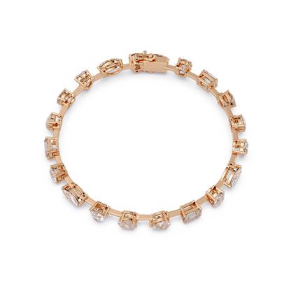 Multi Shape Lab Grown Diamond Tennis Bracelet - HIGHCARAT DIAMONDS