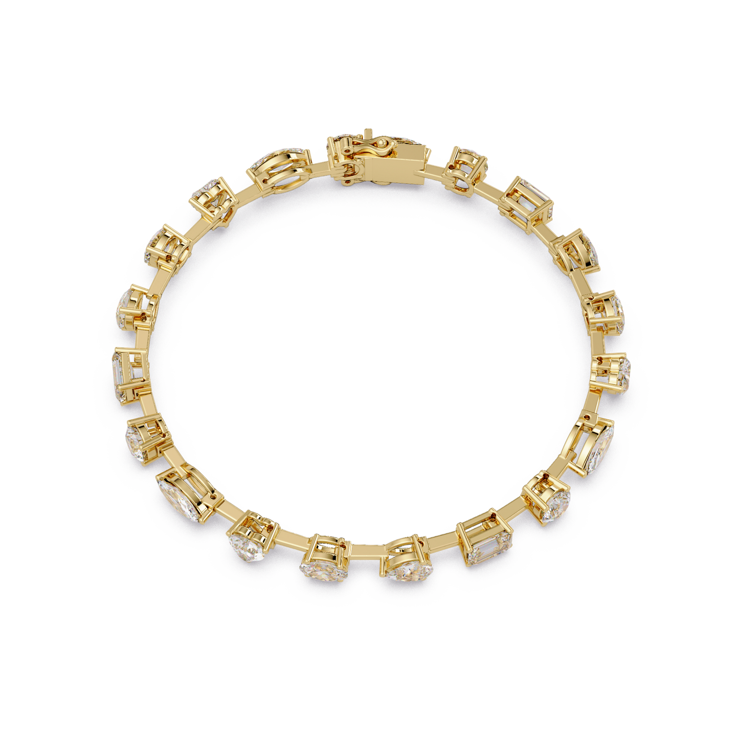 Multi Shape Lab Grown Diamond Tennis Bracelet - HIGHCARAT DIAMONDS