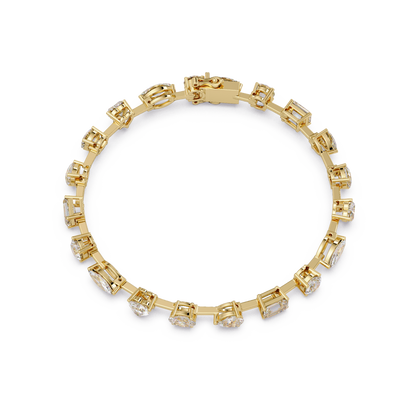 Multi Shape Lab Grown Diamond Tennis Bracelet - HIGHCARAT DIAMONDS