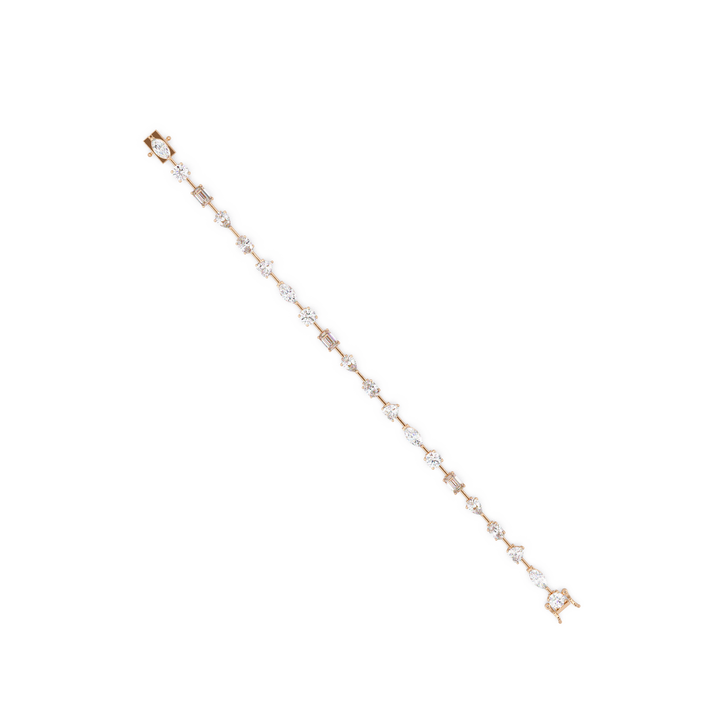 Multi Shape Lab Grown Diamond Tennis Bracelet - HIGHCARAT DIAMONDS