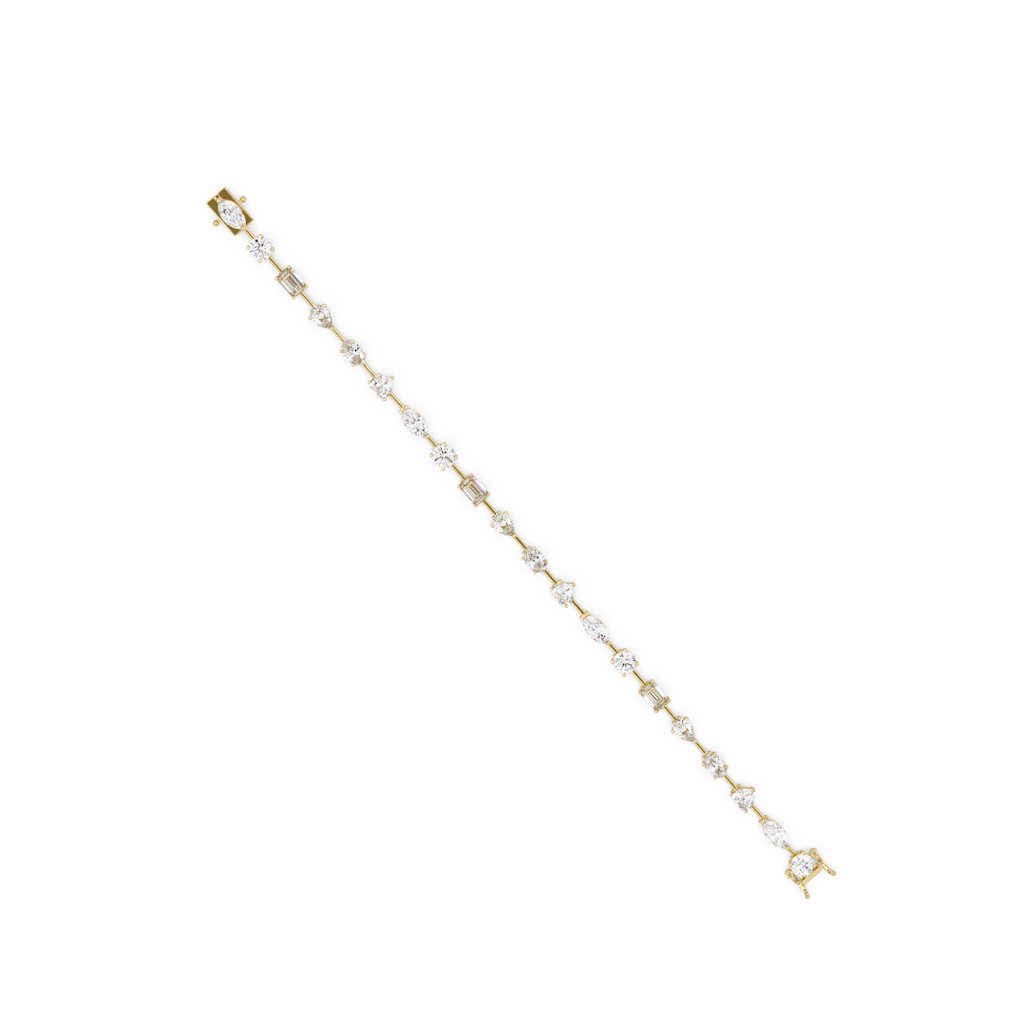 Multi Shape Lab Grown Diamond Tennis Bracelet - HIGHCARAT DIAMONDS