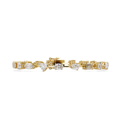 Multi Shape Lab Grown Diamond Tennis Bracelet - HIGHCARAT DIAMONDS