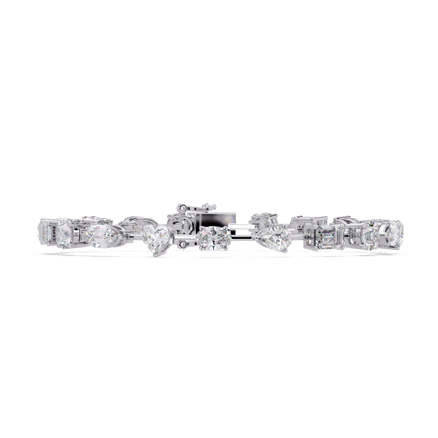 Multi Shape Lab Grown Diamond Tennis Bracelet - HIGHCARAT DIAMONDS