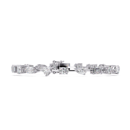 Multi Shape Lab Grown Diamond Tennis Bracelet - HIGHCARAT DIAMONDS