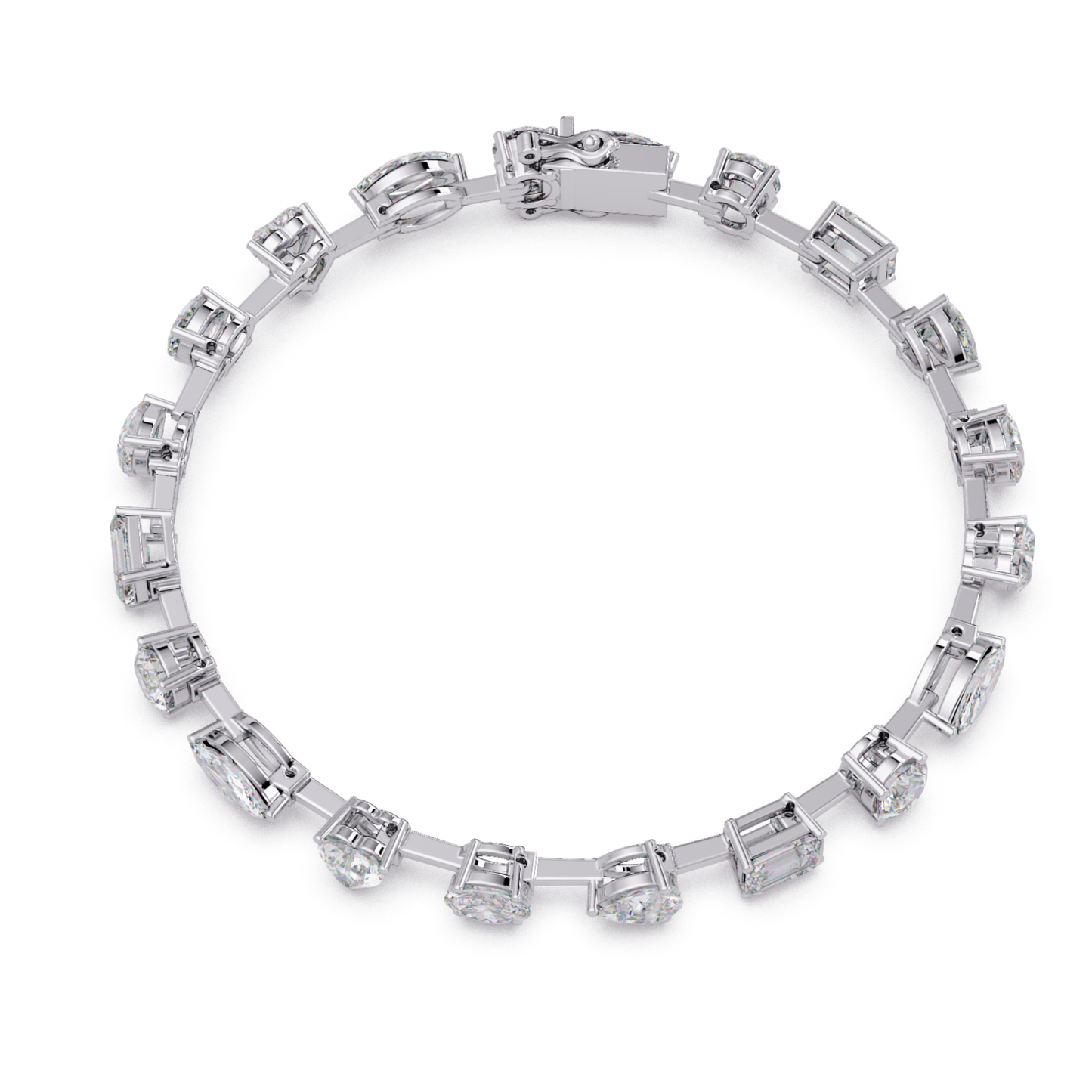 Multi Shape Lab Grown Diamond Tennis Bracelet - HIGHCARAT DIAMONDS