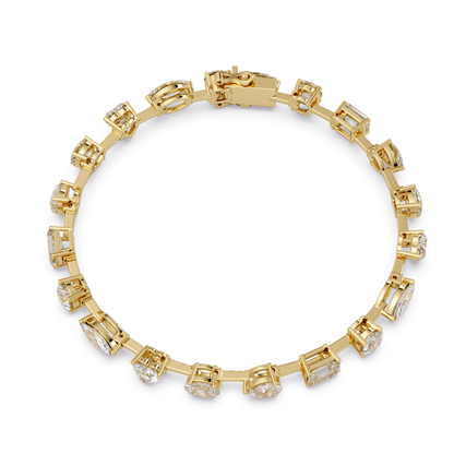 Multi Shape Lab Grown Diamond Tennis Bracelet - HIGHCARAT DIAMONDS