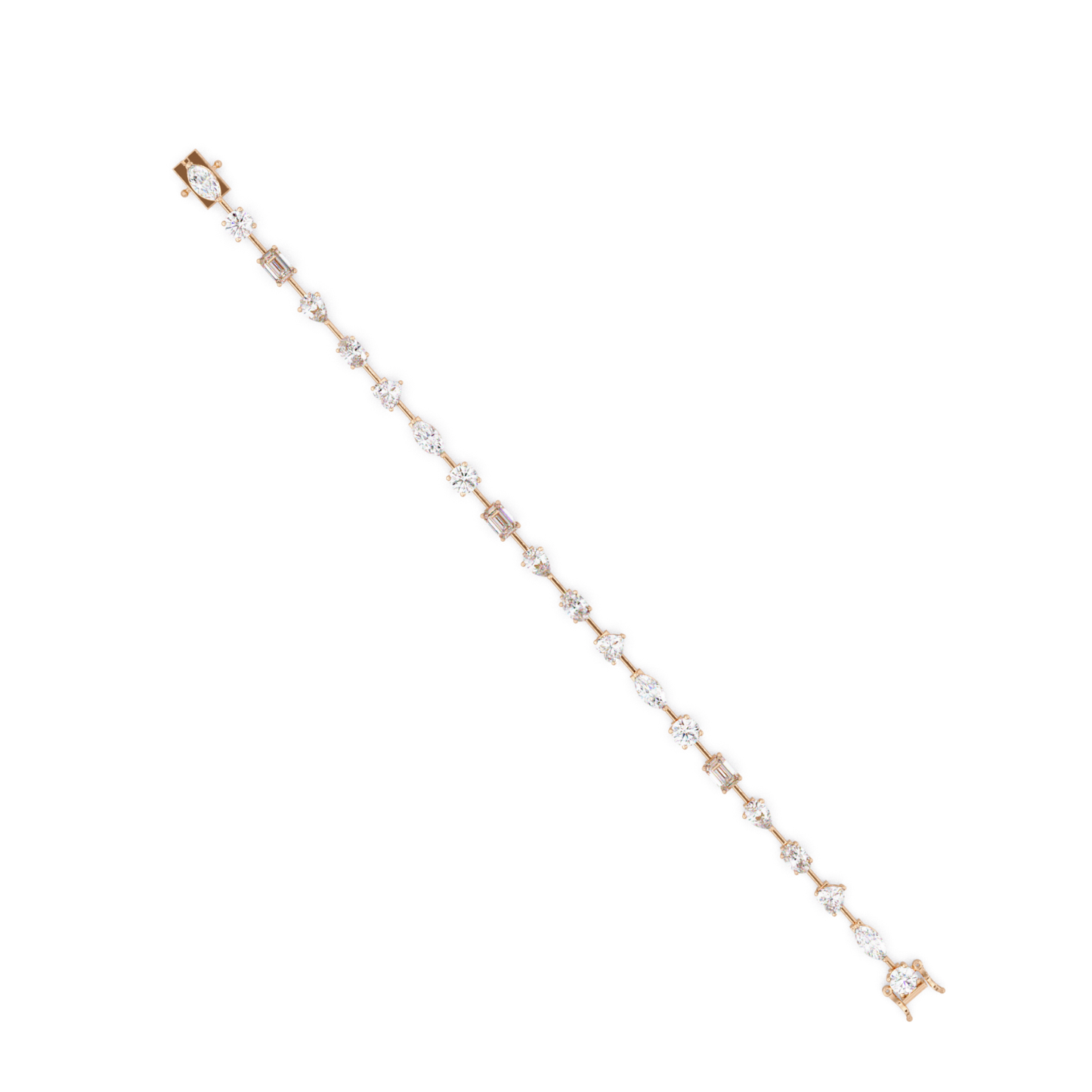 Multi Shape Lab Grown Diamond Tennis Bracelet - HIGHCARAT DIAMONDS