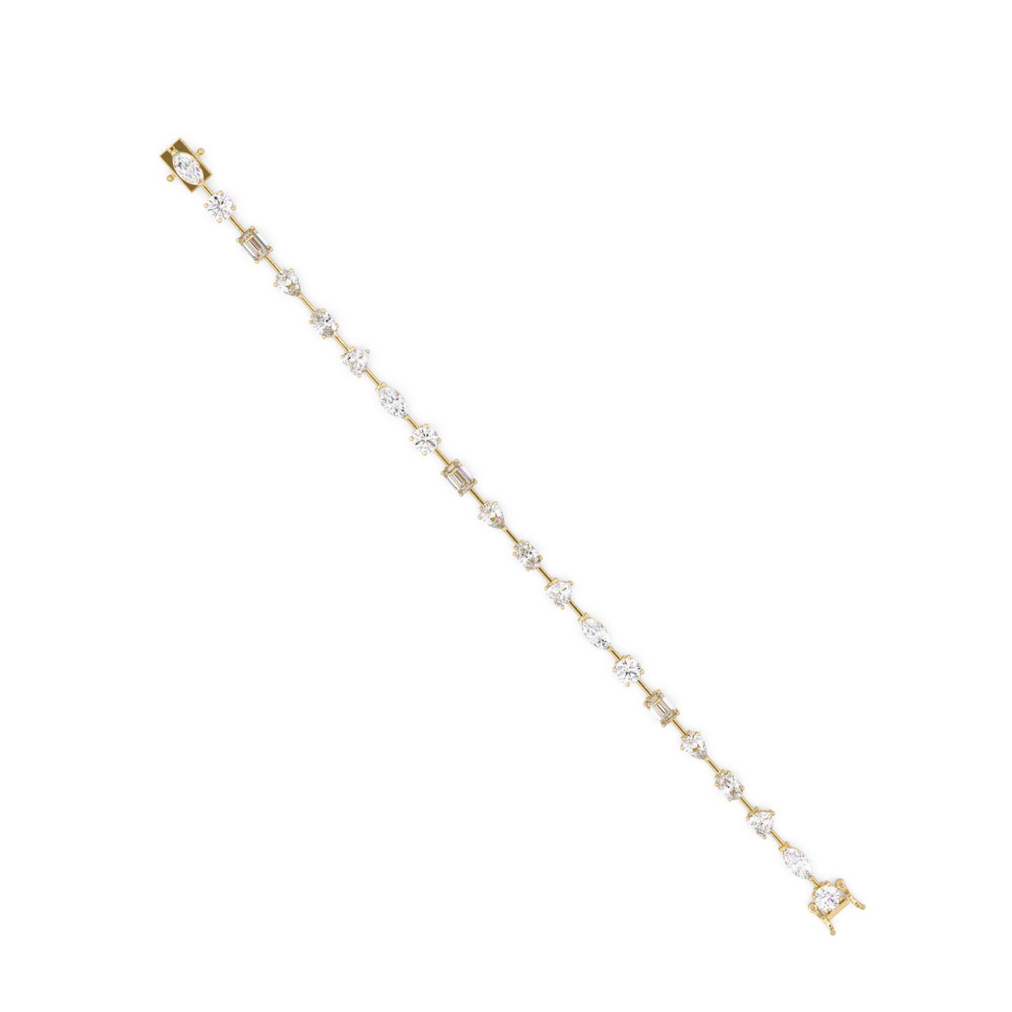 Multi Shape Lab Grown Diamond Tennis Bracelet - HIGHCARAT DIAMONDS