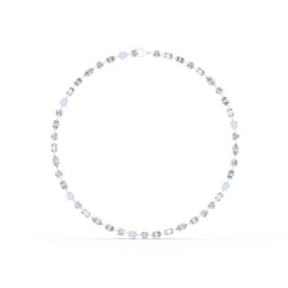 All Multiple Shape  Lab Grown Diamond 14K Solid Gold Esthetic Diamond Necklace For Her - HIGHCARAT DIAMONDS