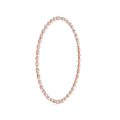 All Multiple Shape  Lab Grown Diamond 14K Solid Gold Esthetic Diamond Necklace For Her - HIGHCARAT DIAMONDS