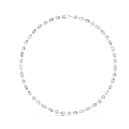 All Multiple Shape  Lab Grown Diamond 14K Solid Gold Esthetic Diamond Necklace For Her - HIGHCARAT DIAMONDS