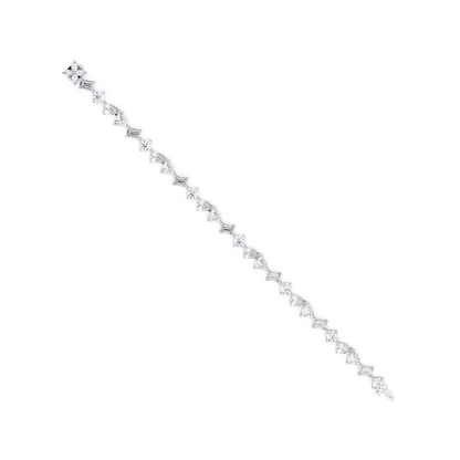 Multi Shape Lab Grown Diamond Tennis Rose Gold Bracelet - HIGHCARAT DIAMONDS