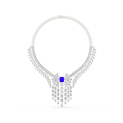 Round, Princess, Pear, Marquise, Emerald, Radiant  All Shapes Lab Grown Diamond Necklace For Her Wedding Gift - HIGHCARAT DIAMONDS