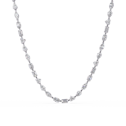 Multiple Shape Lab Grown Diamond Tennis Necklace - HIGHCARAT DIAMONDS