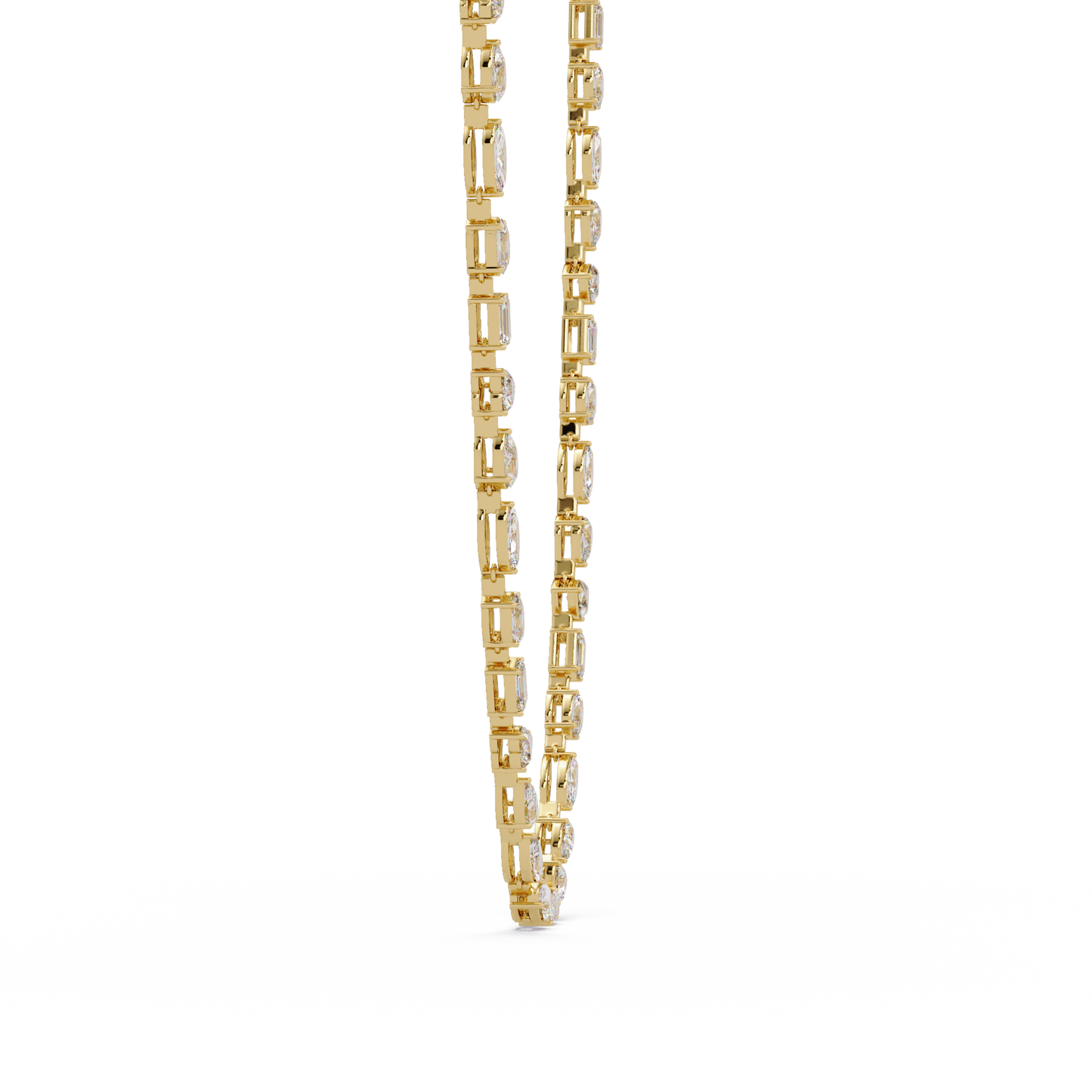 Multiple Shape Lab Grown Diamond Tennis Necklace - HIGHCARAT DIAMONDS