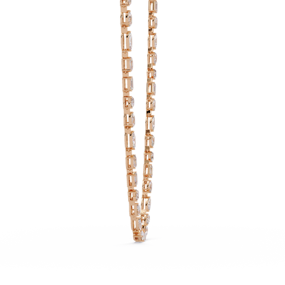 Multiple Shape Lab Grown Diamond Tennis Necklace - HIGHCARAT DIAMONDS