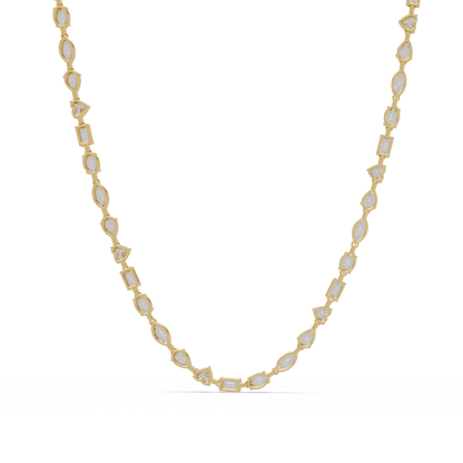 Multiple Shape Lab Grown Diamond Tennis Necklace - HIGHCARAT DIAMONDS