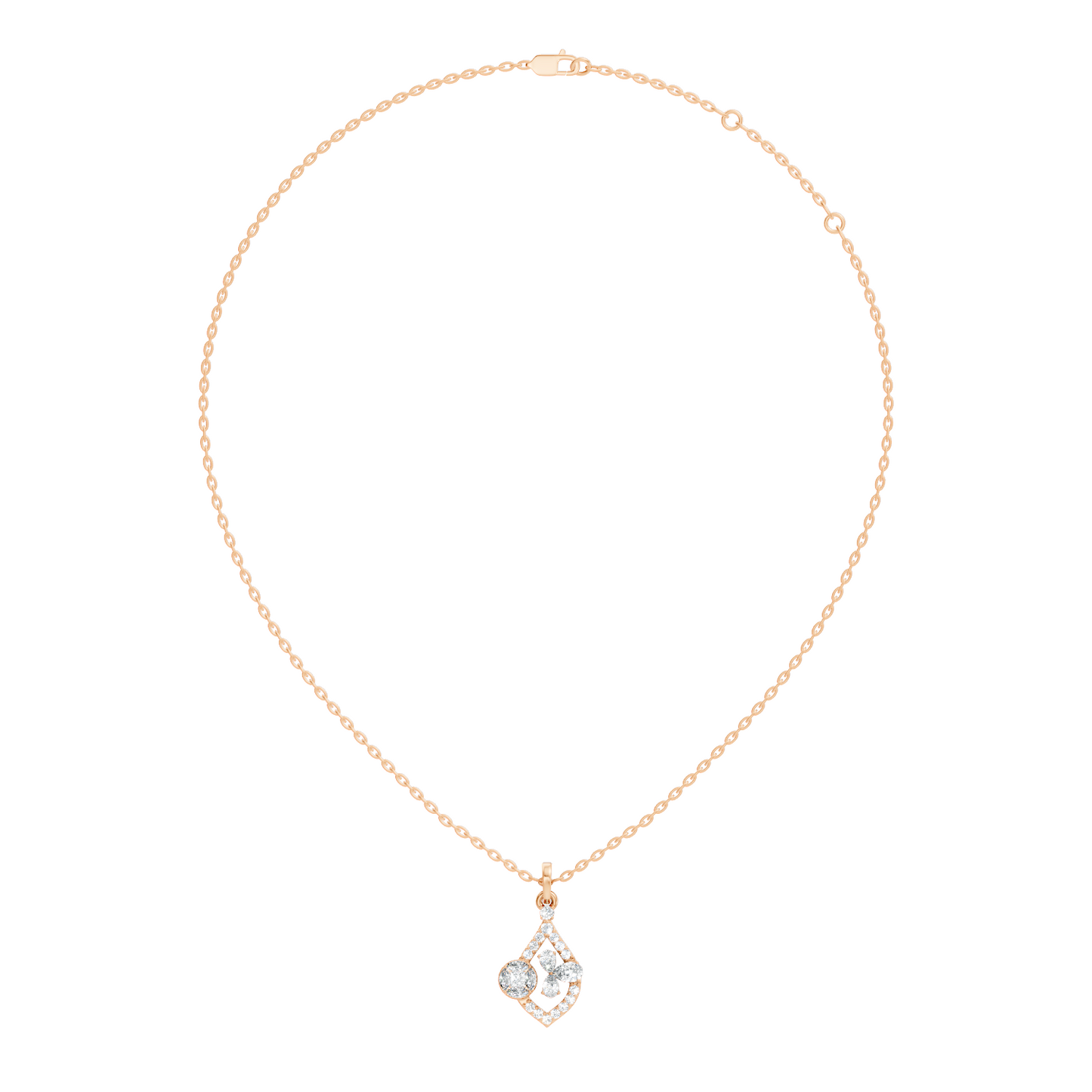 Elegant Women's Diamond Pendant 1.19 Carat Minimalist Handmade Necklace Pendant - HIGHCARAT DIAMONDS