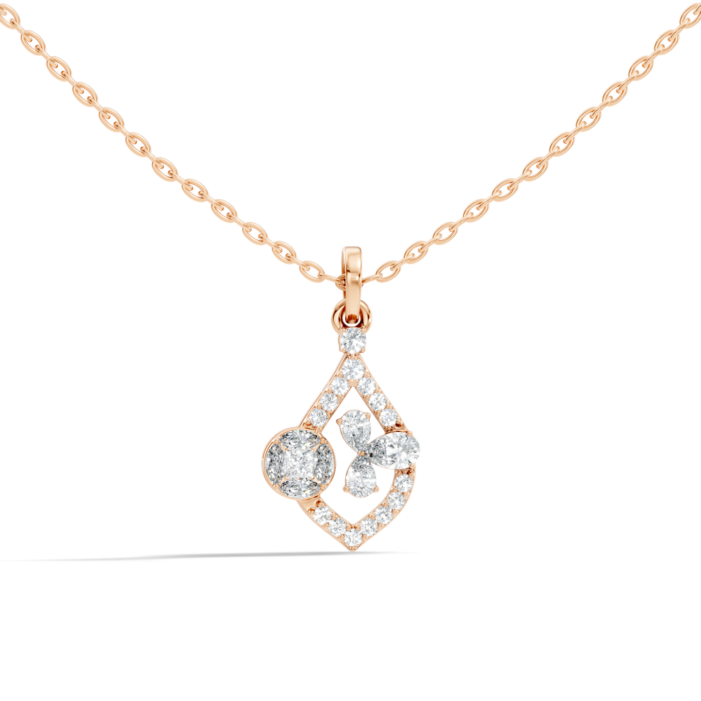 Elegant Women's Diamond Pendant 1.19 Carat Minimalist Handmade Necklace Pendant - HIGHCARAT DIAMONDS