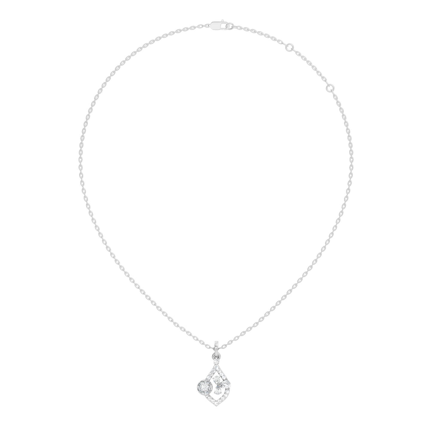 Elegant Women's Diamond Pendant 1.19 Carat Minimalist Handmade Necklace Pendant - HIGHCARAT DIAMONDS