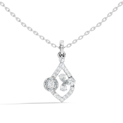 Elegant Women's Diamond Pendant 1.19 Carat Minimalist Handmade Necklace Pendant - HIGHCARAT DIAMONDS