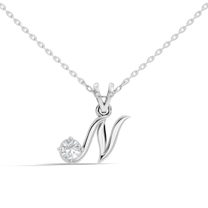 Round Shape Lab Grown Diamond 14k Solid Rose Gold Diamond Pendant For Occasionally Wear - HIGHCARAT DIAMONDS