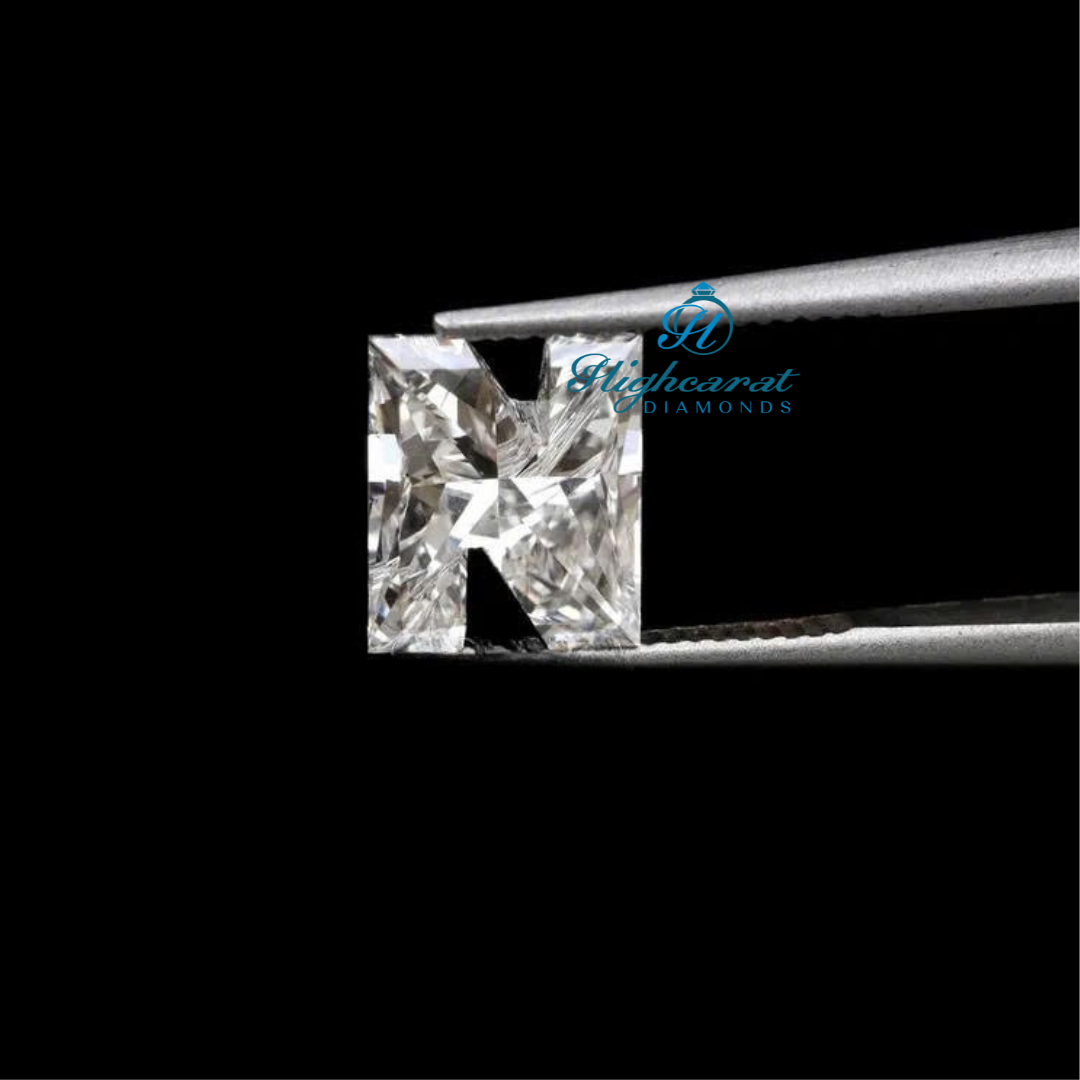 N Shape Luxury Lab Diamond  Unique  Cut For Modern Fine Jewelry Collections