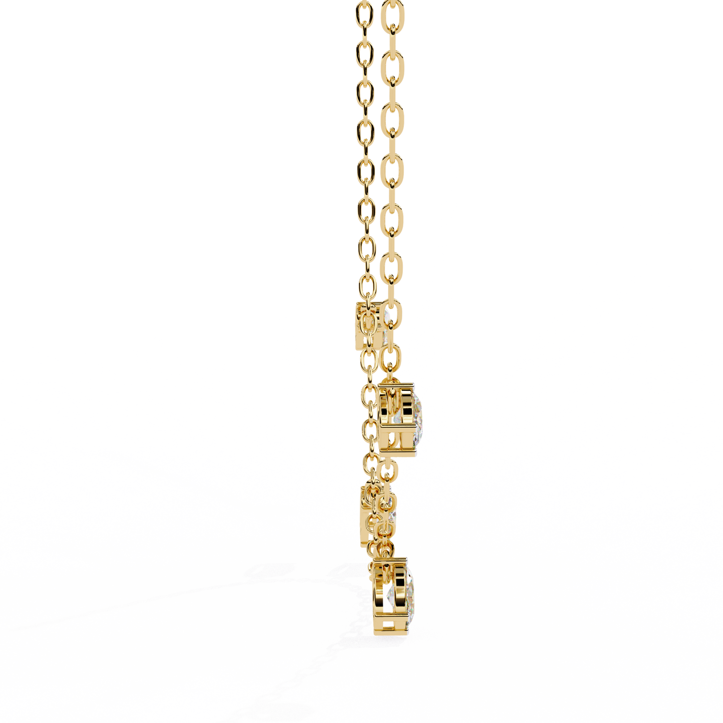 1.45 Carat Oval Cut Lab Grown Diamond 10K Solid Rose Gold Unique Vintage Party Wear Necklace Gift for Her Birthday