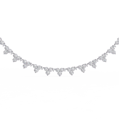 2.14 CT Round  Cut Lab Grown And Natural Very Elegant Stunning  Diamond Necklace For Bridal