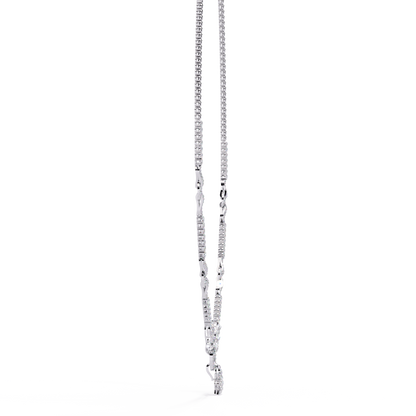 5.47 Ct Round Cut Natural And Lab Grown Diamond Minimalist Sparkling Wedding Necklace Gift For Women's