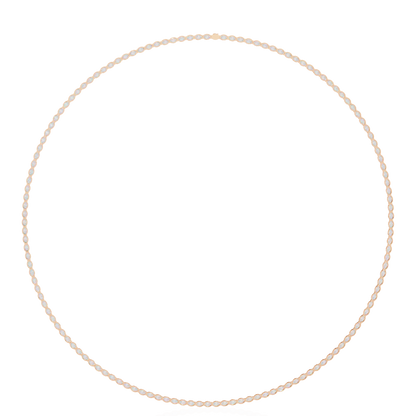 6.20 Ct Oval Cut Lab Grown And Natural Diamond Channel Set Unique Art Deco Tennis  Necklace For Annivary