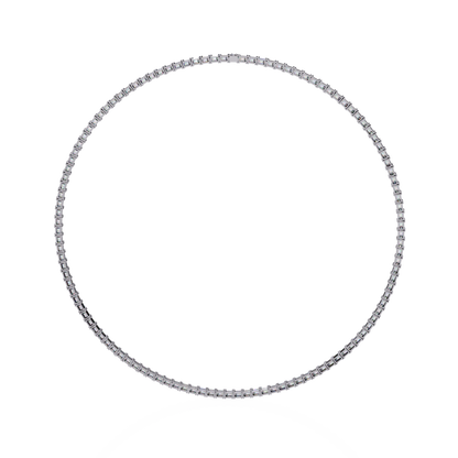 8.12 Ct Emerald Cut Lab Grown Handcrafted For Women Occasionally Wear Tennis Necklace