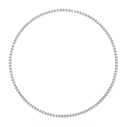 8.12 Ct Emerald Cut Lab Grown Handcrafted For Women Occasionally Wear Tennis Necklace