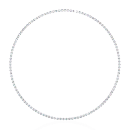 8.12 Ct Emerald Cut Lab Grown Handcrafted For Women Occasionally Wear Tennis Necklace