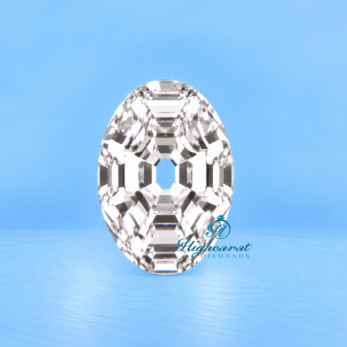 Alphabet O Shape Antique Cut Lab Grown Diamond