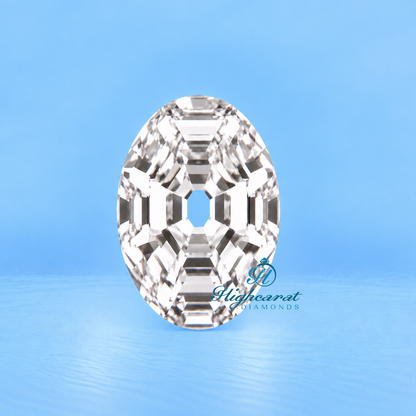 Alphabet O Shape Antique Cut Lab Grown Diamond