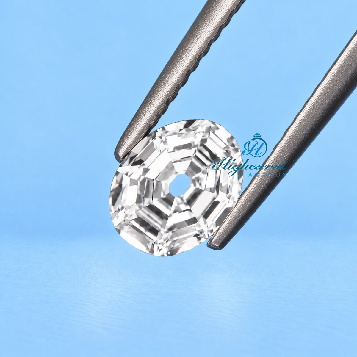 Alphabet O Shape Antique Cut Lab Grown Diamond
