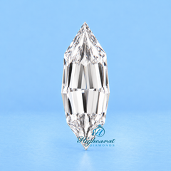 Close-Up of Fancy Marquise Step Cut Lab Grown Diamond