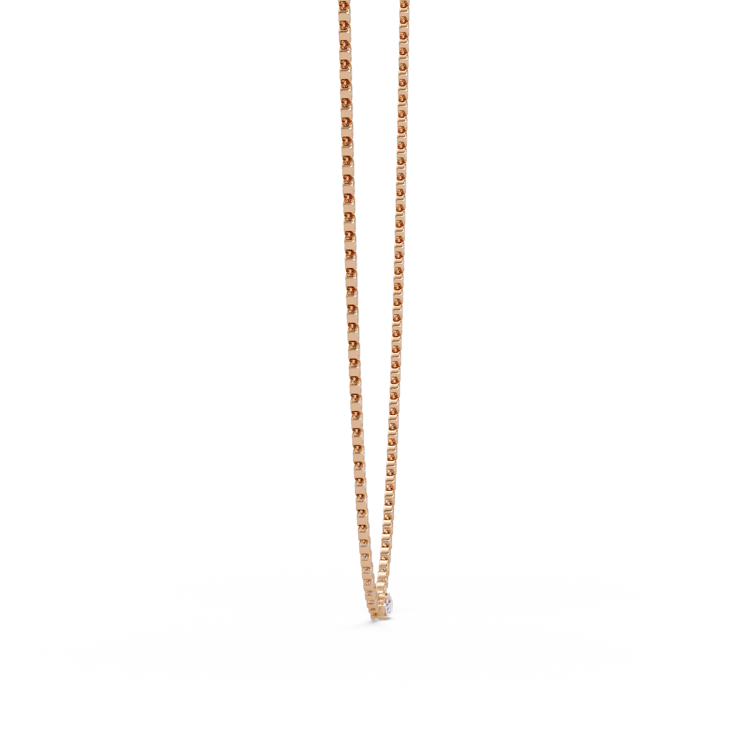 One Oval & Round Bezel Set Lab Grown Diamond Tennis Necklace - HIGHCARAT DIAMONDS