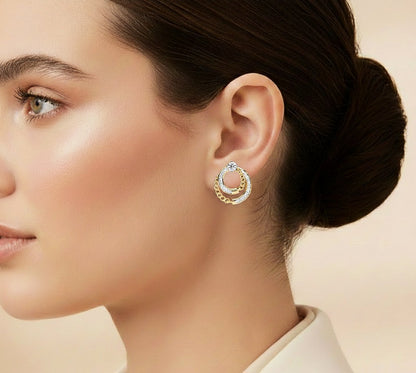 Lab Grown Diamond Bridesmaid Stud Earrings Detailed Facet View