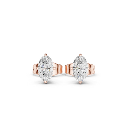 Oval Shape Lab Grown Diamond Antique Delicate Dainty Elegant Party Wear Stud Earring For Women's - HIGHCARAT DIAMONDS