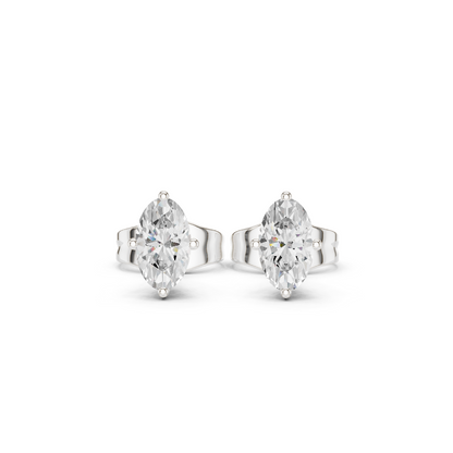 Oval Shape Lab Grown Diamond Antique Delicate Dainty Elegant Party Wear Stud Earring For Women's - HIGHCARAT DIAMONDS