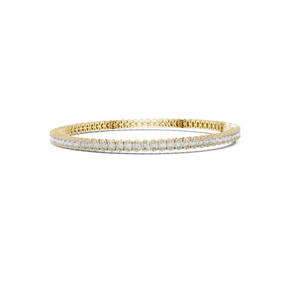 Prong Set 3.95Ct Oval Cut White Colorless Lab Grown Diamond Unique Hand Crafted Dainty Tennis Wedding Wear Bracelet - HIGHCARAT DIAMONDS
