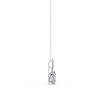 Oval Cut Lab Grown Diamond Twist Pendant - HIGHCARAT DIAMONDS