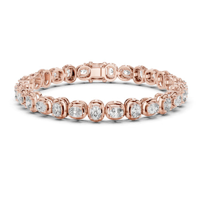 Round Cut Top Grade Labgrown Diamond Elegant Prong Set Classic Wedding Tennis Bracelet For Women's - HIGHCARAT DIAMONDS